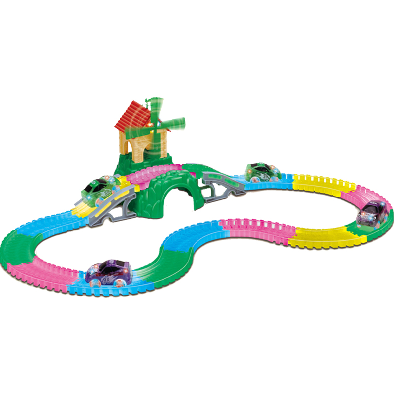 Vía de tren que brilla en la oscuridad - Track toys